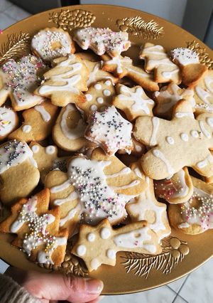 Une photo de Sablés de Noël cannelle poudre d'amande