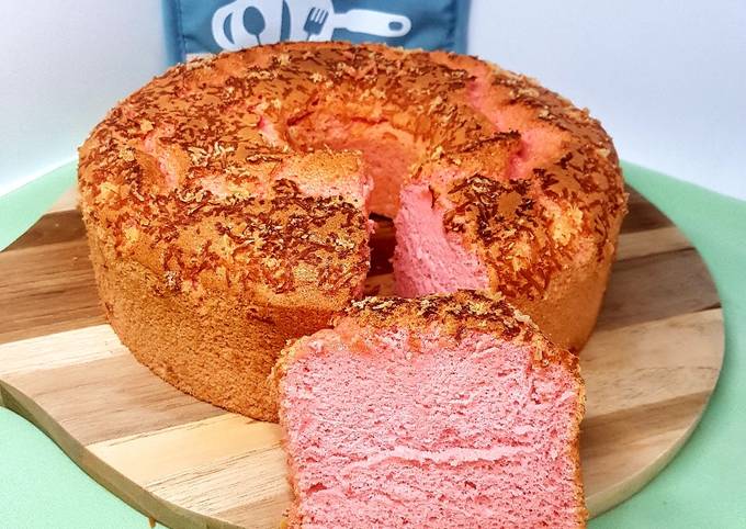 Resep Strawberry Chiffon Cake Anti Gagal