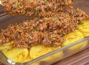 Foto de Batatas ao forno com carne moída