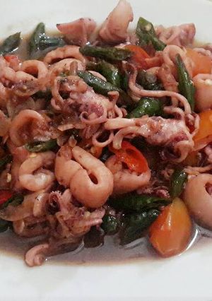 Foto resep Tumis cumi cabe ijo teriyaki