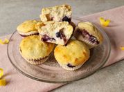 Una foto de muffins de ricota