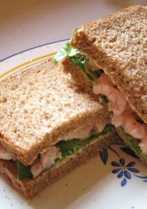 A picture of Shrimp Cocktail Sandwiches.