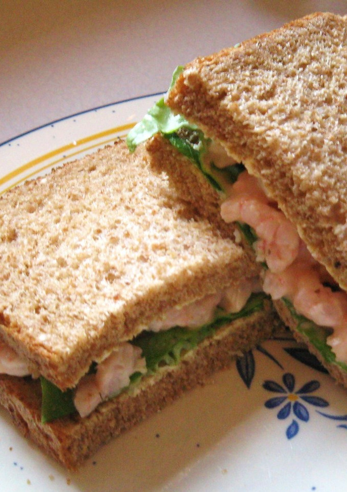 A picture of Shrimp Cocktail Sandwiches.