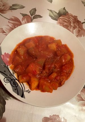 O poză a rețetei Gulas unguresc de porc.
