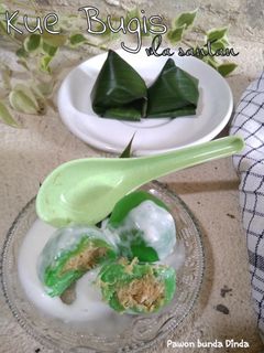 Foto resep Kue Bugis pandan vla santan