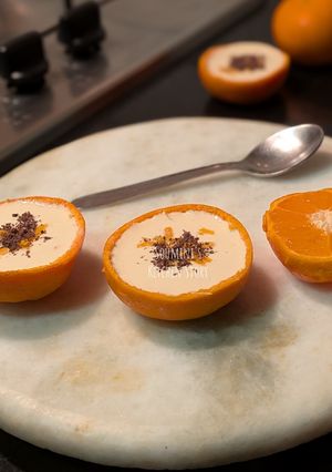 A picture of Orange Posset.
