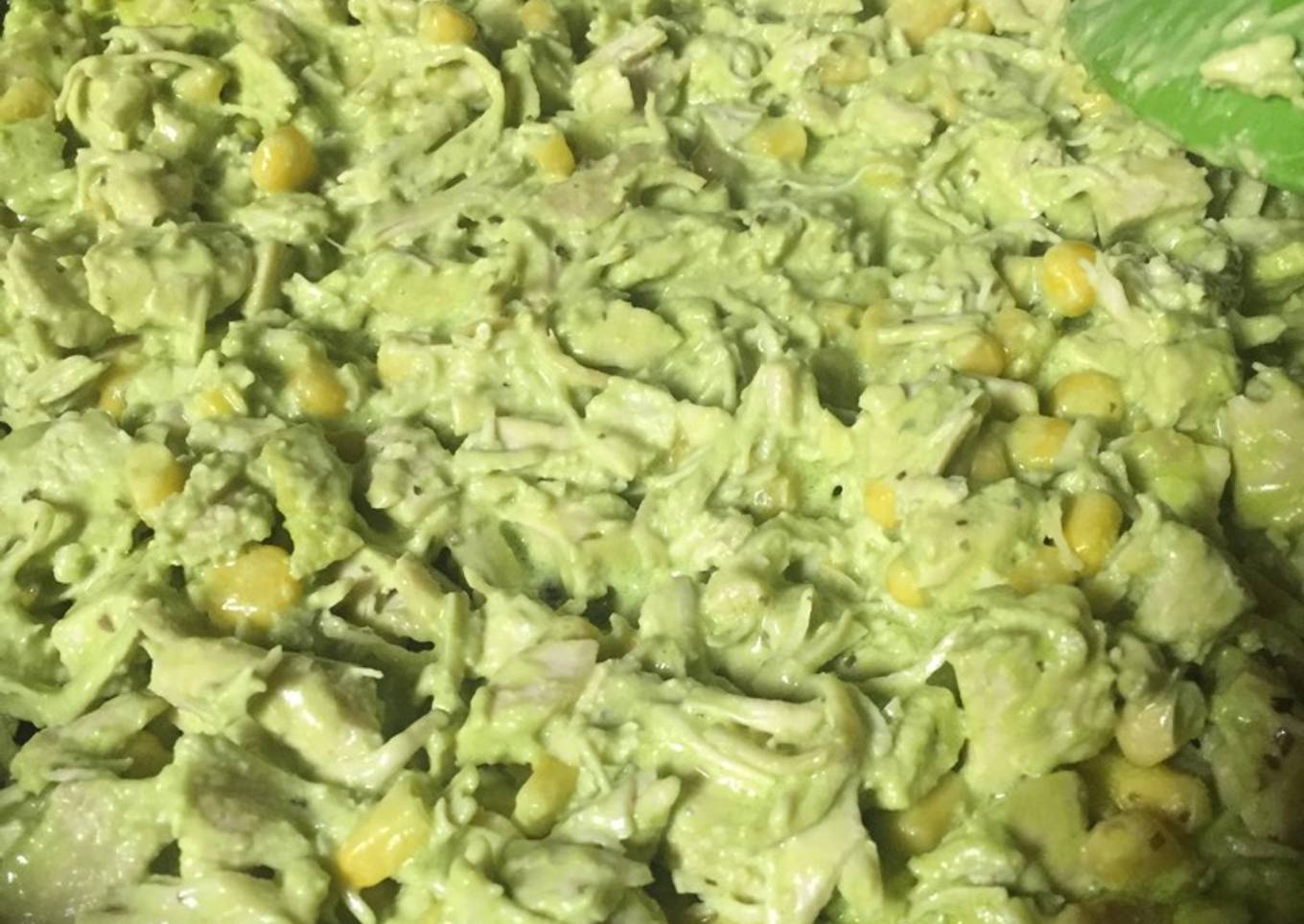 Pollo en crema verde