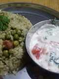 புதினா பட்டாணி சாதம்(mint peas pulao recipe in tamil)