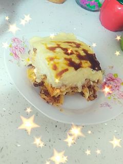صورة لوصفة معكرونة بالبشاميل😋😋😋⁦👌🏻⁩