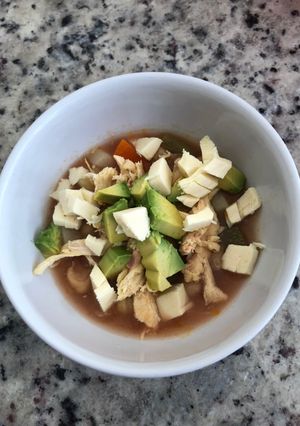 Una foto de Caldo Tlalpeño
