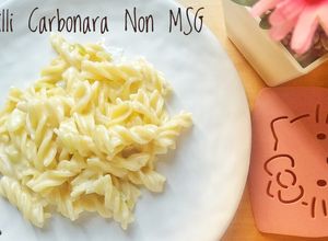 Foto resep Fusilli Carbonara Non MSG