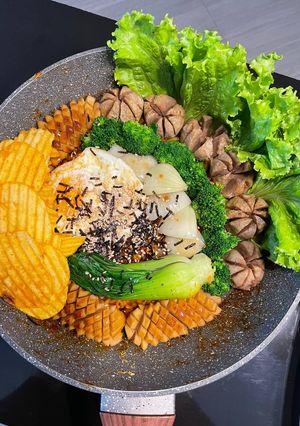 Foto resep Mukbang mie samyang dan sayuran
