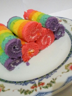 Foto resep Mini roll rainbow cake