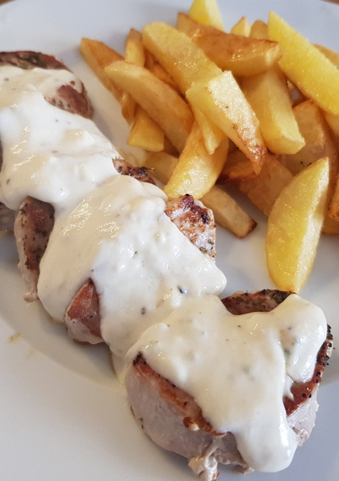 Una foto de Salsa de queso roquefort