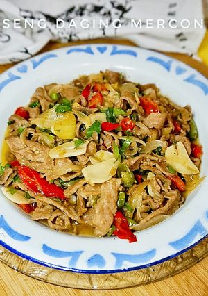 Foto resep Oseng Daging Mercon