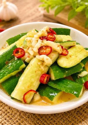 泰式涼拌黃瓜(簡單料理) 的食譜成品照片