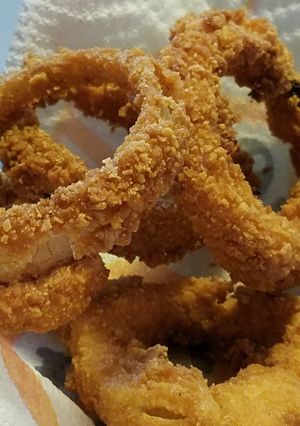 A picture of Gluten Free Onion Rings.