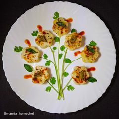 A picture of Khatta dhokla.