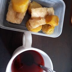 A picture of Cassava and sweet potato.