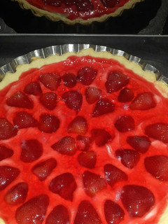 Una foto de Tarta de frutillas