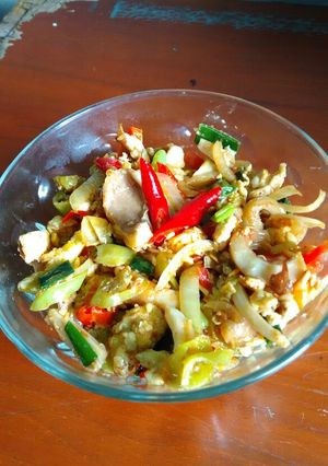 Foto resep Tumis jamur pedas saus mentega