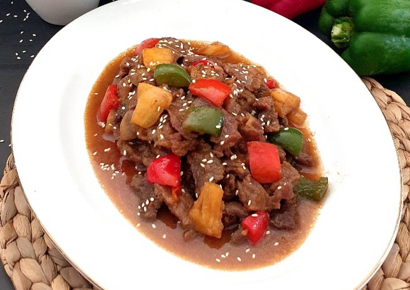 196. BEEF TERIYAKI