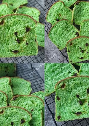 Foto resep Roti Tawar Pandan Kismis, Empuk dan Lembut Banget!