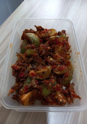 Foto resep Balado terong bulet teri