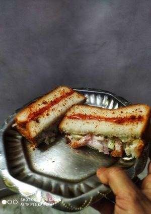 A picture of Mayonnaise sandwich.