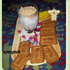 A picture of Parle g Biscuit Pudding.