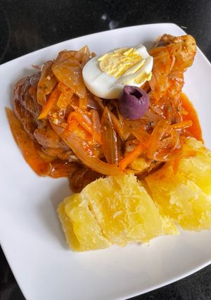 A picture of Escabeche de Pollo.