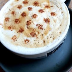 A picture of Creamy Frothy Coffee.