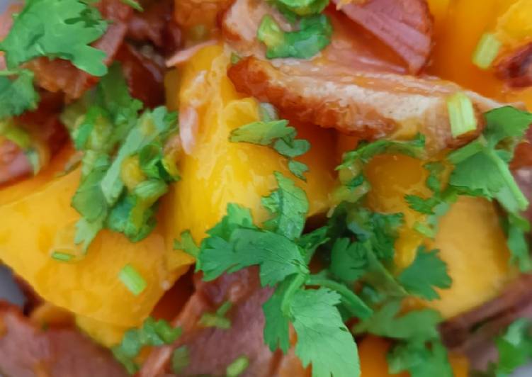 Steps to Prepare Super Quick Homemade Mango duck salad