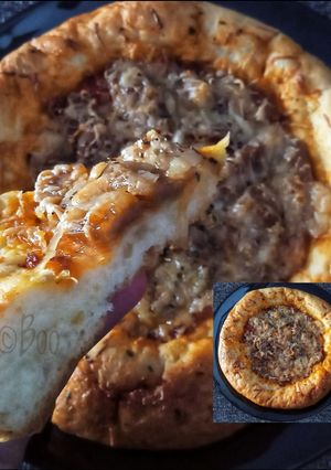 Foto resep 8. Pizza ekonomis, empuk tanpa telur pakai oven tangkring