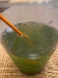 Pandan Leaf Drink with Basil Seeds and Chia Seeds