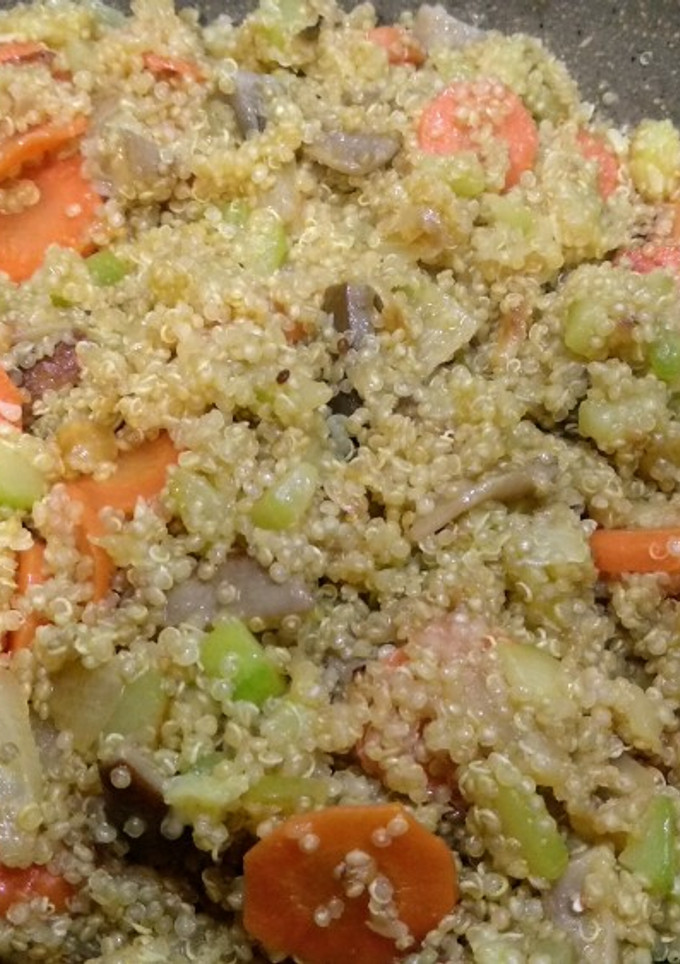 Una foto de Quinoa con verduras (muy sabrosa) #Vegetalia1