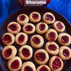 A picture of Thumbprint Jam Cookies.
