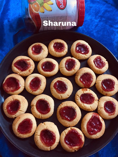A picture of Thumbprint Jam Cookies.