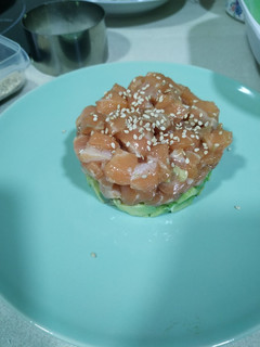Una foto de Tartar de Salmón