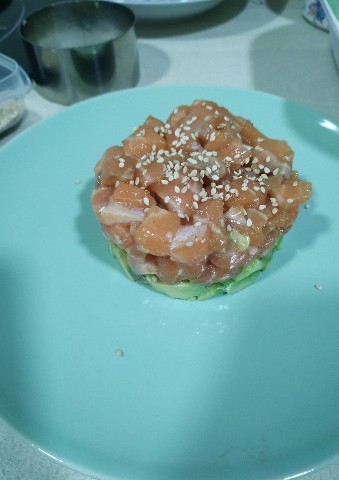 Una foto de Tartar de Salmón