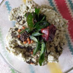 A picture of Coconut chutney (With Green chillies).