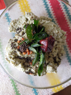 A picture of Coconut chutney (With Green chillies).