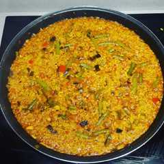 Una foto de Paella de Verduras