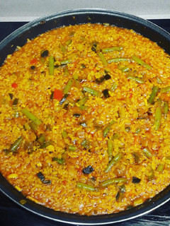 Una foto de Paella de Verduras