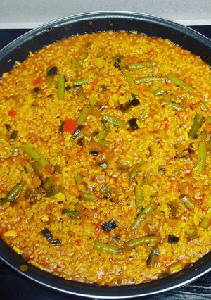 Una foto de Paella de Verduras