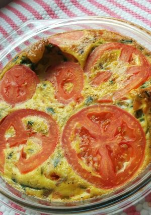 Foto de Fritatta de espinafre com tomate
