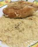 Pollo con arroz al disco