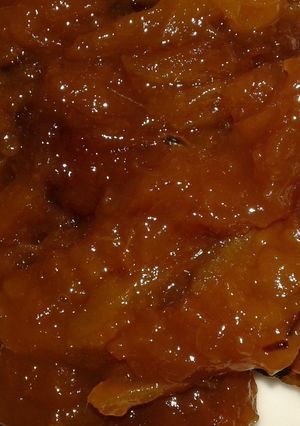 Una foto de Dulce de mango viche