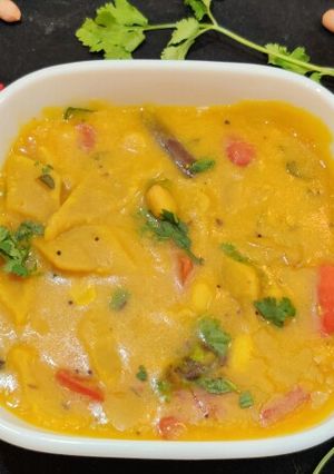 A picture of Dal Dhokli.