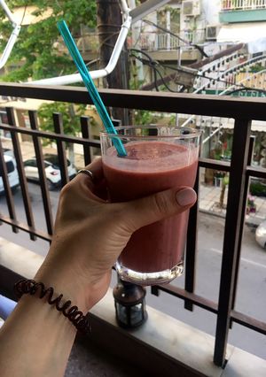 Φωτογραφία της συνταγής Παγωμένο smoothie με φράουλα